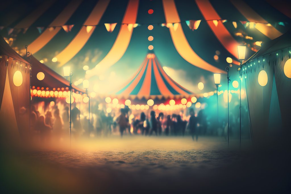 Fête Annuelle pour les Membres Actifs du SEVL-SCFP-2815 et leur Famille Vecteezy Night View Of A Circus Tents And Many Light Lamps With 29615144 1024x683