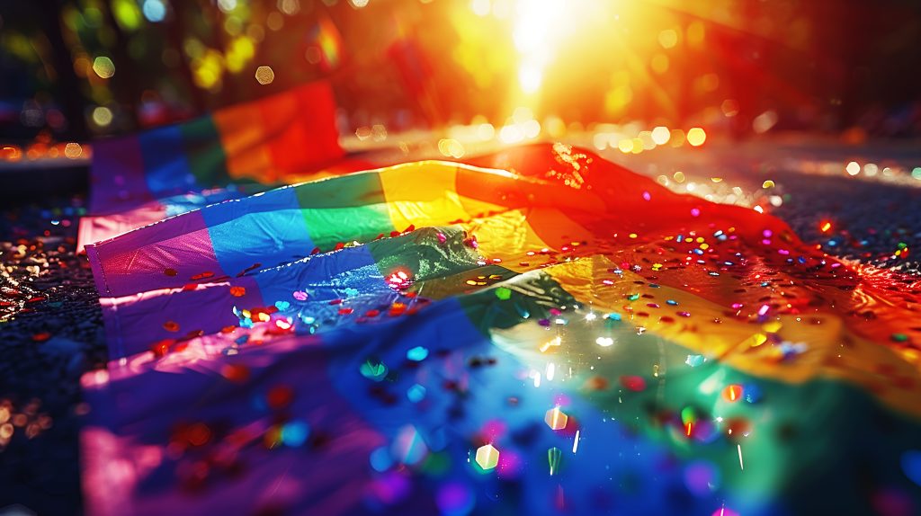 C'est aujourd'hui! 🌈 Marche contre l’homophobie et la transphobie – 17 mai 2025 Vecteezy Vibrant Colors With Sparkling Light Glitter Effect Of 46309222 1024x574